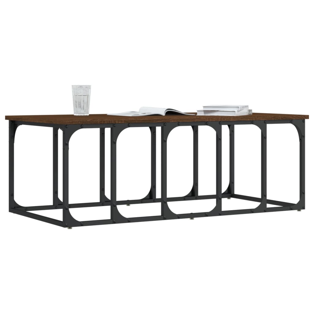 vidaXL Τραπεζάκι Σαλονιού Καφέ Δρυς 100x50x35,5 εκ. Επεξεργασμένο Ξύλο