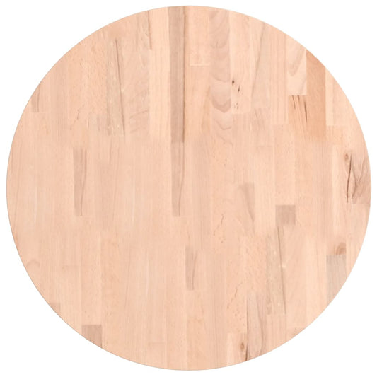 vidaXL Επιφάνεια Τραπεζιού Στρογγυλή Ø60x1,5 εκ. Μασίφ Ξύλο Οξιάς