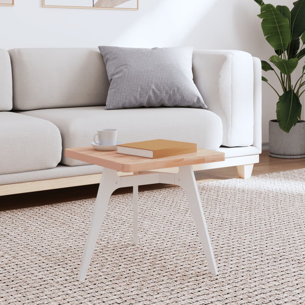 vidaXL Επιφάνεια Τραπεζιού Τετράγωνη 40x40x2,5 εκ. Μασίφ Ξύλο Οξιάς