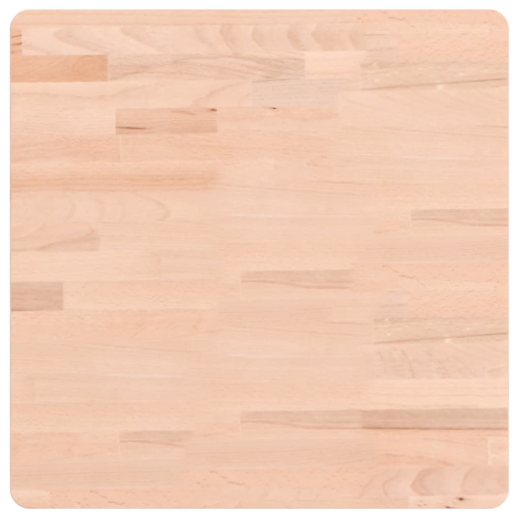 vidaXL Επιφάνεια Τραπεζιού Τετράγωνη 50 x 50 x 4 εκ. Μασίφ Ξύλο Οξιάς