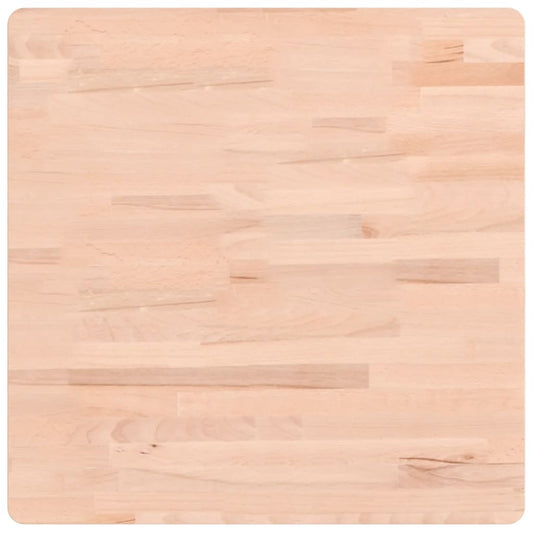 vidaXL Επιφάνεια Τραπεζιού Τετράγωνη 60x60x4 εκ. Μασίφ Ξύλο Οξιάς