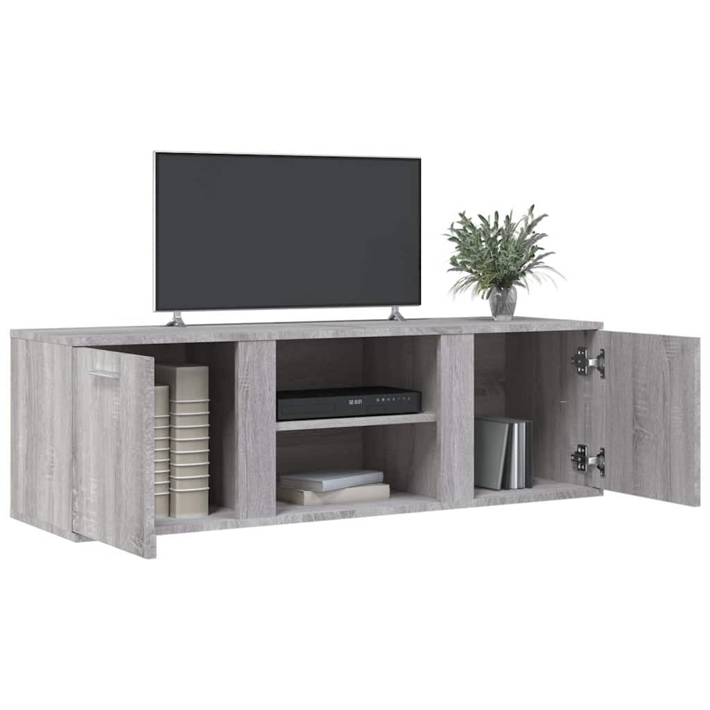 vidaXL Έπιπλο Τηλεόρασης Γκρι Sonoma 120 x 34 x 37 εκ. από Επεξ. Ξύλο