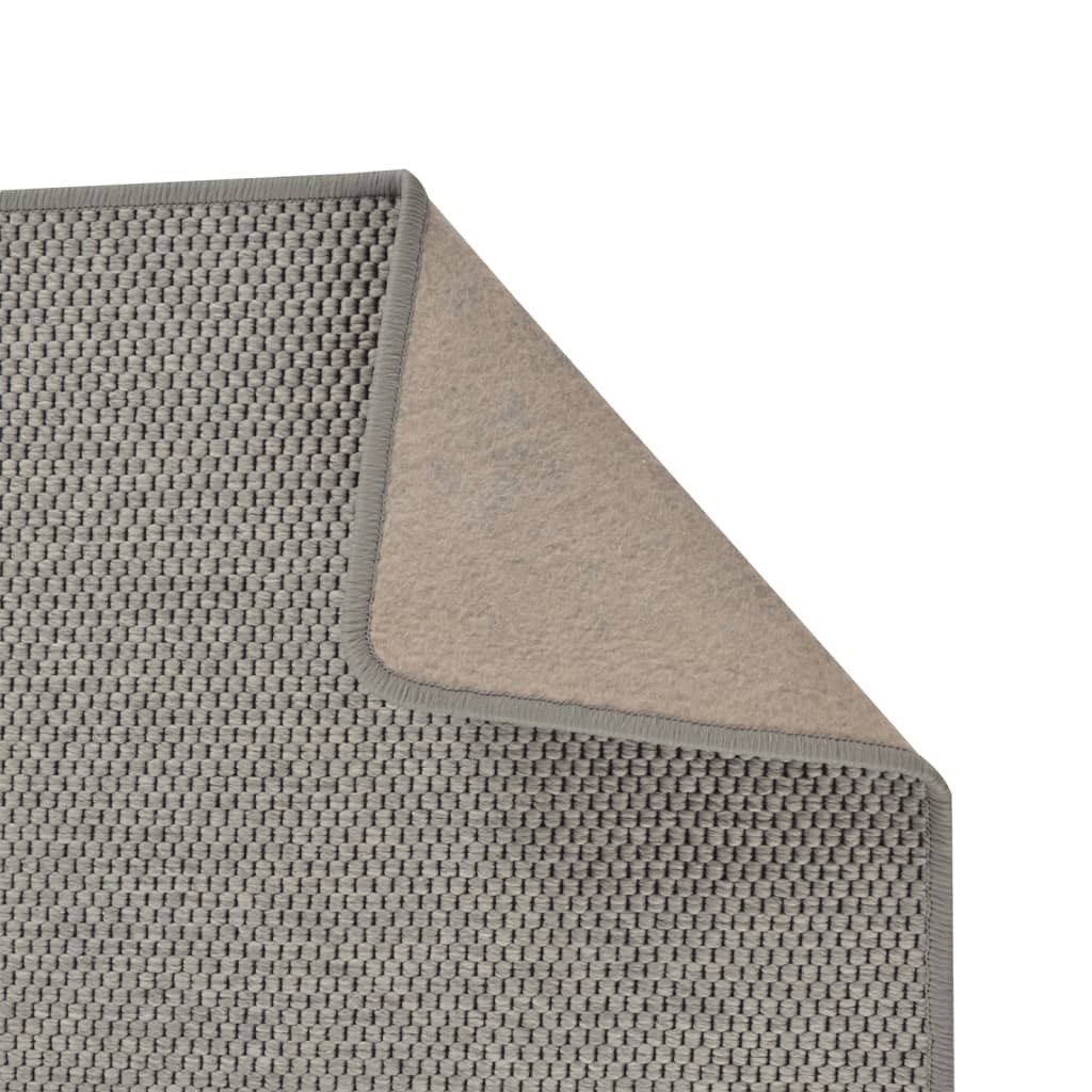 vidaXL Χαλί Διάδρομος Εμφάνιση Σιζάλ Ασημί 80 x 200 εκ.