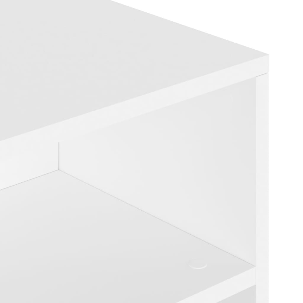 vidaXL Τραπεζάκι Σαλονιού Λευκό 90 x 55 x 42,5 εκ. Επεξεργασμένο Ξύλο