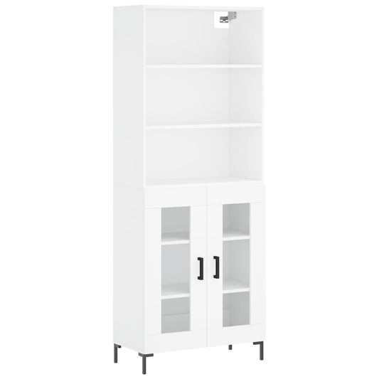 vidaXL Ντουλάπι Λευκό 69,5x34x180 εκ. από Επεξεργασμένο Ξύλο