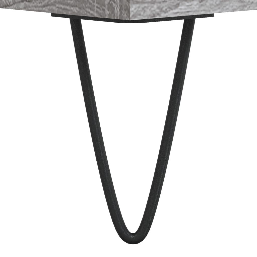 vidaXL Ντουλάπι Γκρι Sonoma 69,5 x 34 x 180 εκ. Επεξεργασμένο Ξύλο