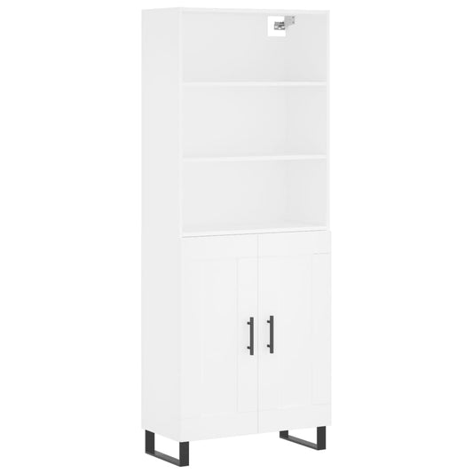 vidaXL Ντουλάπι Λευκό 69,5x34x180 εκ. από Επεξεργασμένο Ξύλο