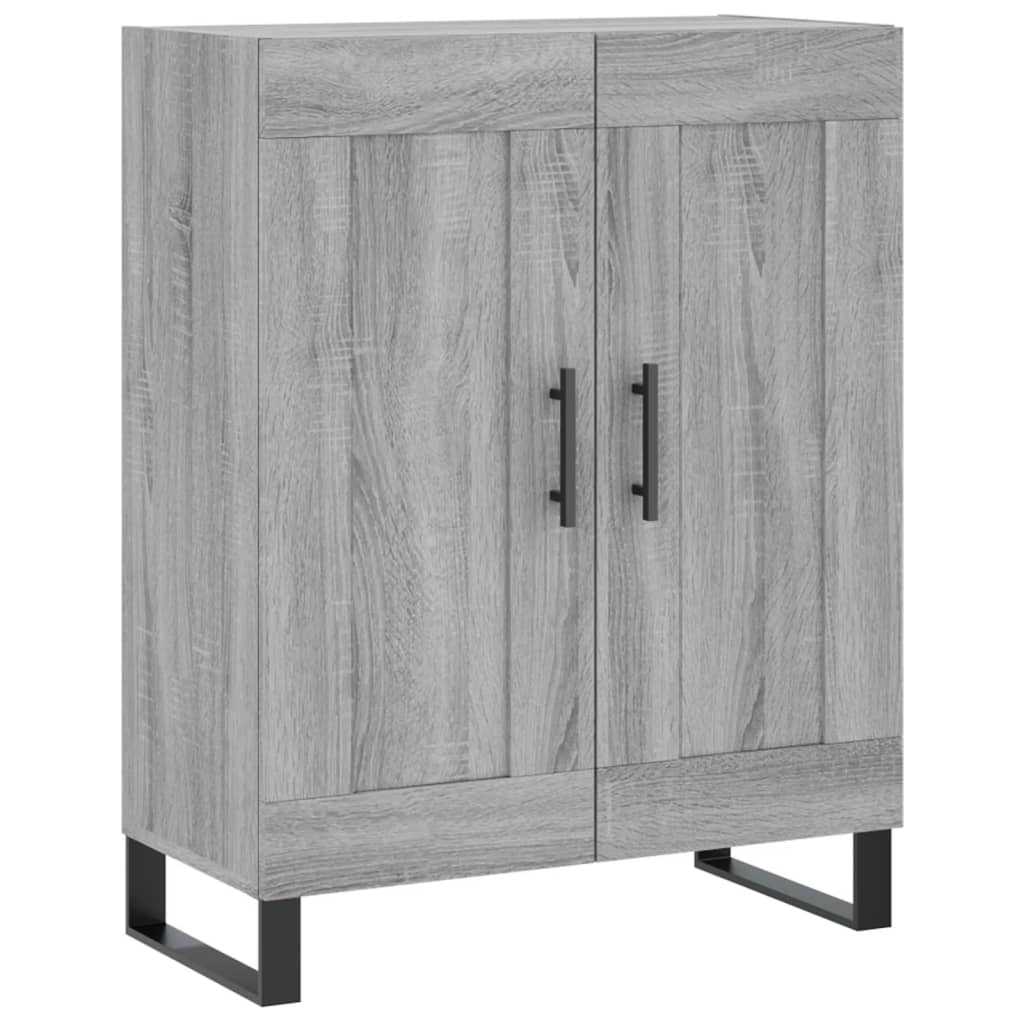 vidaXL Ντουλάπι Γκρι Sonoma 69,5 x 34 x 180 εκ. Επεξεργασμένο Ξύλο