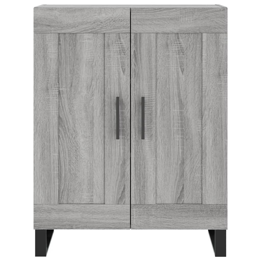 vidaXL Ντουλάπι Γκρι Sonoma 69,5 x 34 x 180 εκ. Επεξεργασμένο Ξύλο