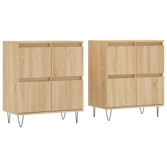 vidaXL Ντουλάπι 2 τεμ. Sonoma Δρυς από Επεξεργασμένο Ξύλο