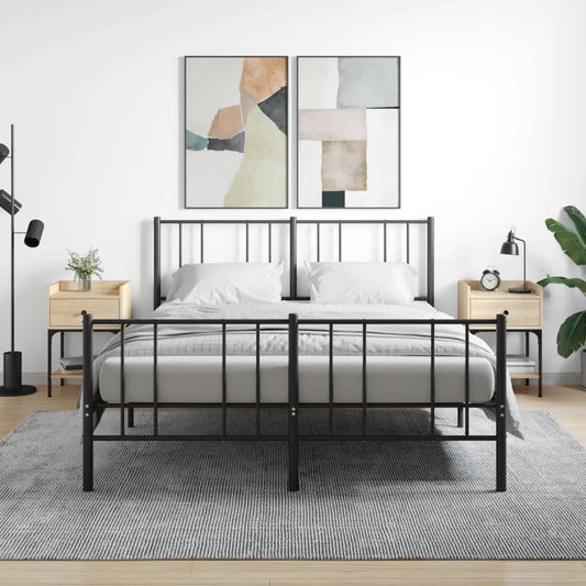 vidaXL Κομοδίνα 2 τεμ. Sonoma Δρυς 40,5x31x60 εκ. Επεξεργασμένο Ξύλο