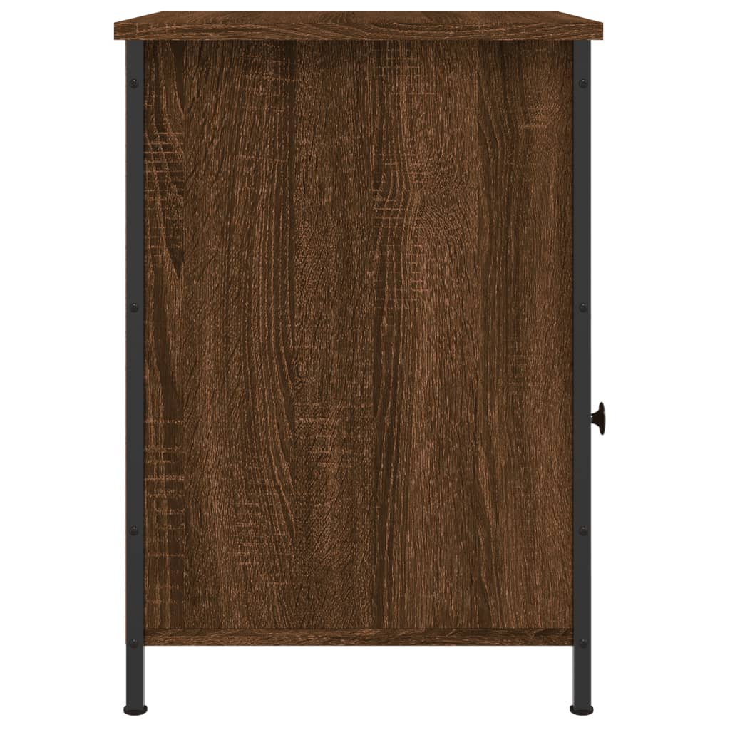 vidaXL Κομοδίνο Καφέ Δρυ 40 x 42 x 60 εκ. από Επεξεργασμένο Ξύλο