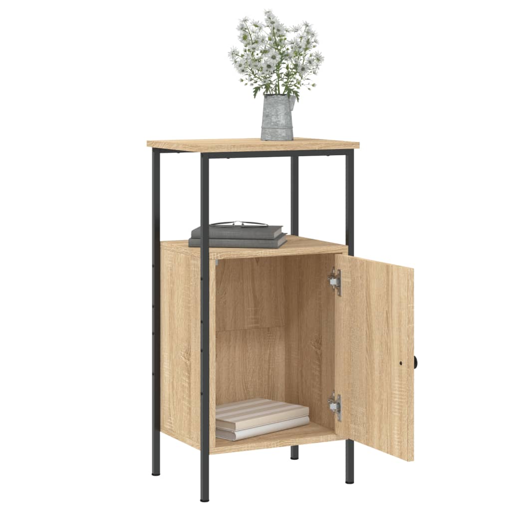 vidaXL Κομοδίνα 2 τεμ. Sonoma Δρυς 41 x 31 x 80 εκ. Επεξεργασμένο Ξύλο
