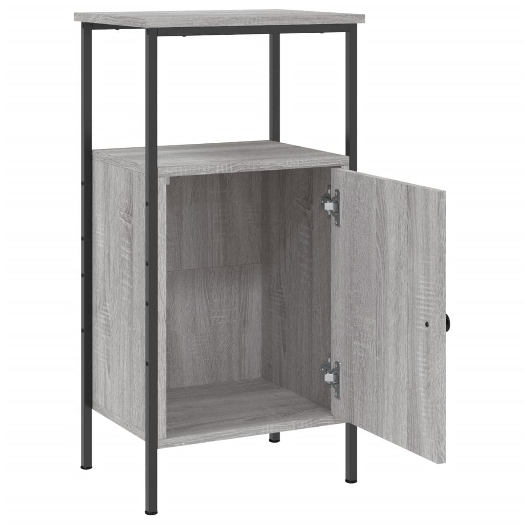vidaXL Κομοδίνο Γκρι Sonoma 41 x 31 x 80 εκ. από Επεξεργασμένο Ξύλο