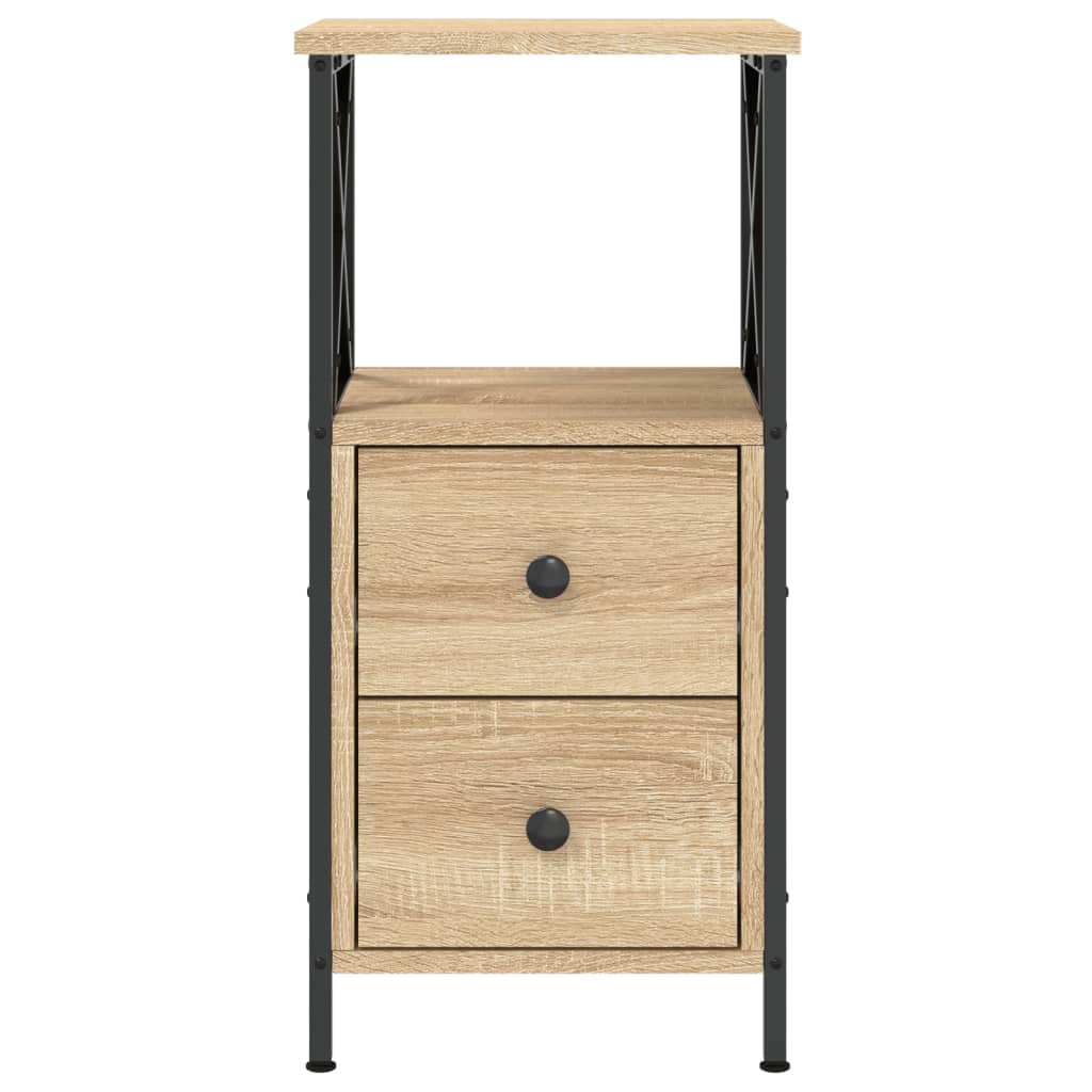 vidaXL Κομοδίνο Sonoma Δρυς 34 x 35,5 x 70 εκ. από Επεξεργασμένο Ξύλο