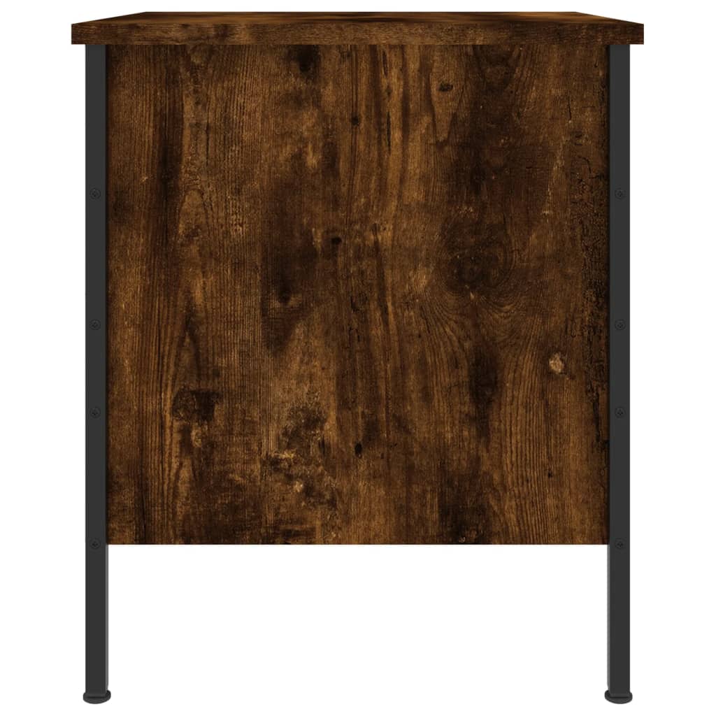 vidaXL Κομοδίνα 2 τεμ. Καπνιστή Δρυς 40x42x50 εκ. Επεξεργασμένο Ξύλο