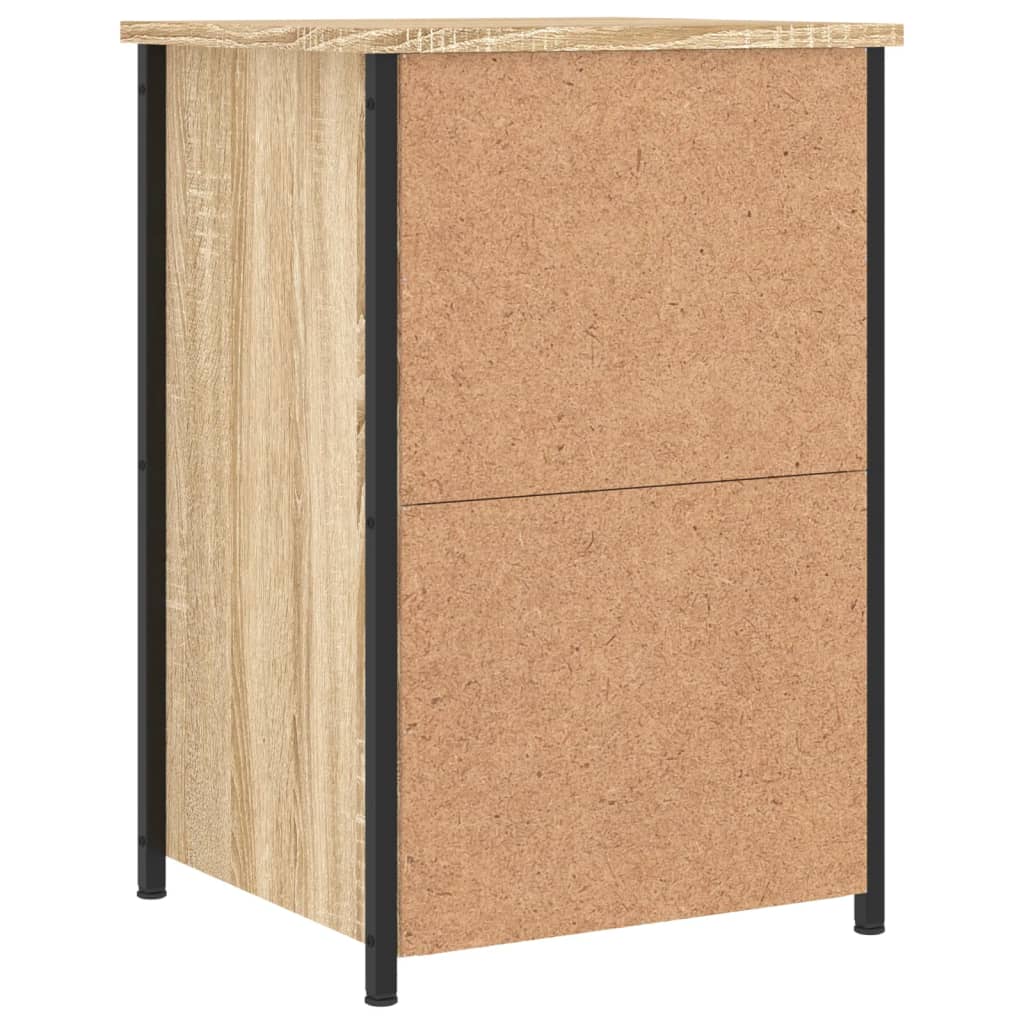 vidaXL Κομοδίνα 2 τεμ. Sonoma Δρυς 40 x 36 x 60 εκ. Επεξεργασμένο Ξύλο
