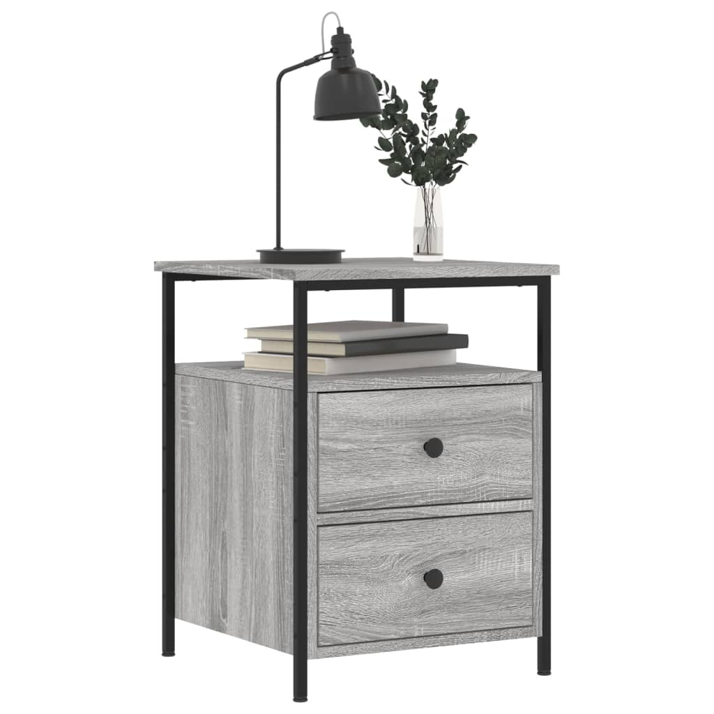 vidaXL Κομοδίνο Γκρι Sonoma 44 x 45 x 60 εκ. από Επεξεργασμένο Ξύλο