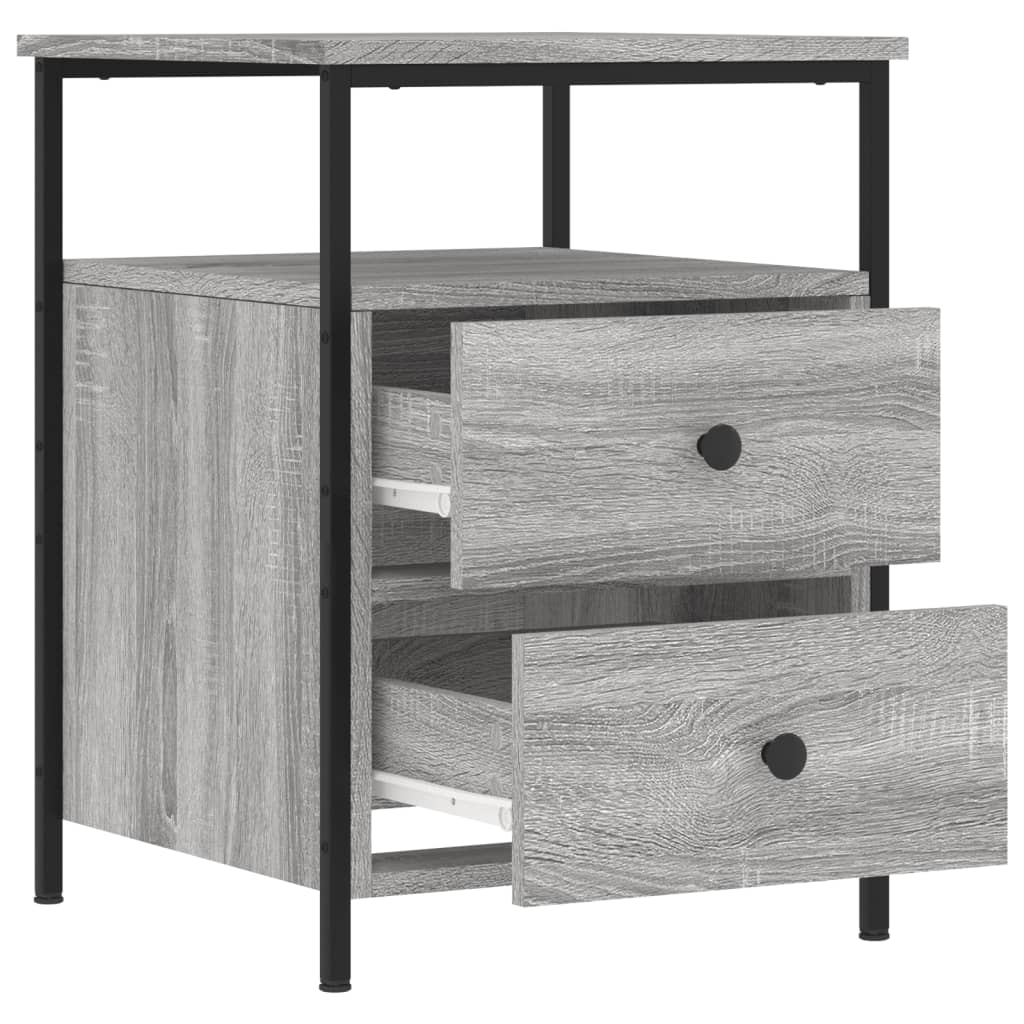 vidaXL Κομοδίνο Γκρι Sonoma 44 x 45 x 60 εκ. από Επεξεργασμένο Ξύλο