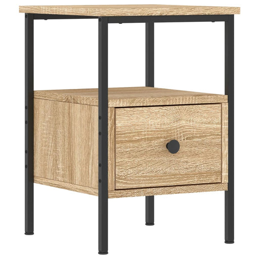 vidaXL Κομοδίνο Sonoma Δρυς 34 x 36 x 50 εκ. από Επεξεργασμένο Ξύλο