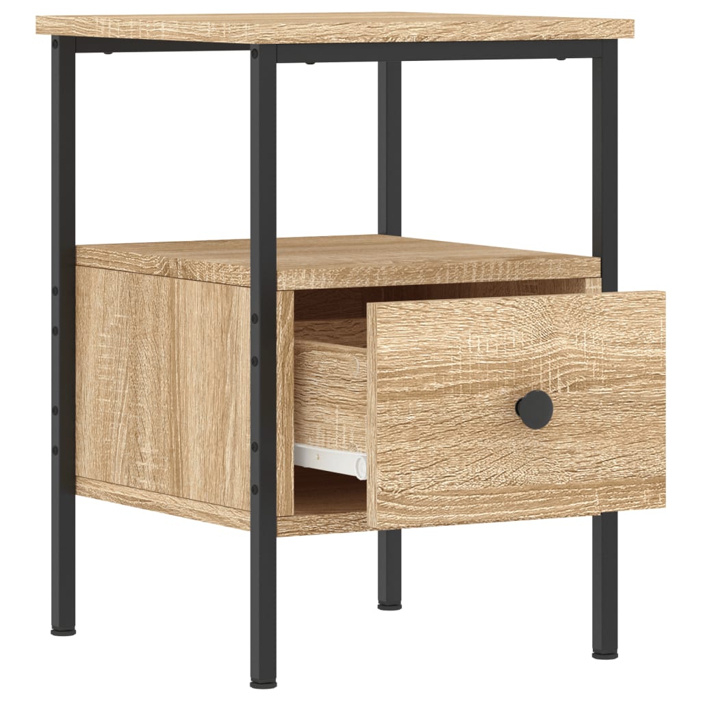 vidaXL Κομοδίνο Sonoma Δρυς 34 x 36 x 50 εκ. από Επεξεργασμένο Ξύλο