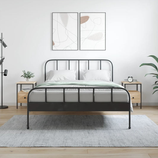 vidaXL Κομοδίνα 2 τεμ. Sonoma Δρυς 34 x 36 x 50 εκ. από Επεξεργ. Ξύλο