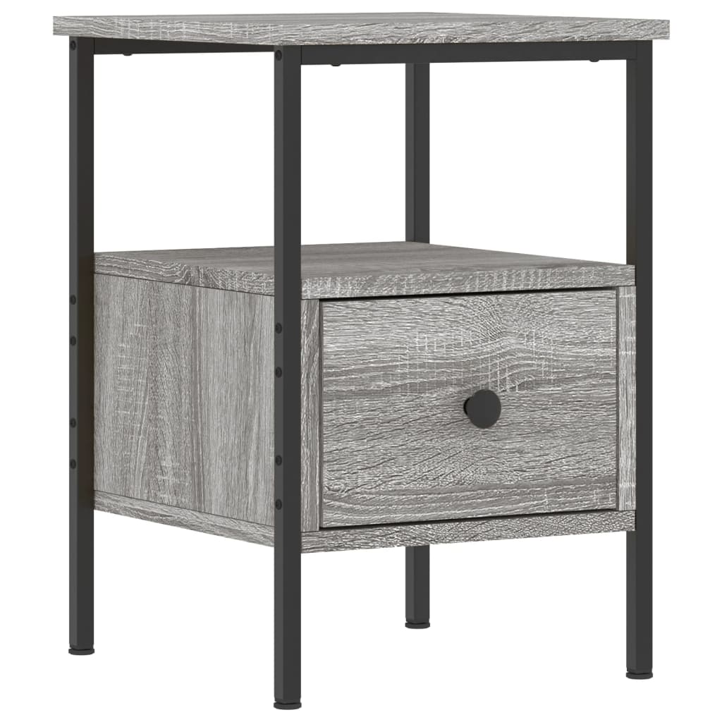 vidaXL Κομοδίνο Γκρι Sonoma 34 x 36 x 50 εκ. από Επεξεργασμένο Ξύλο