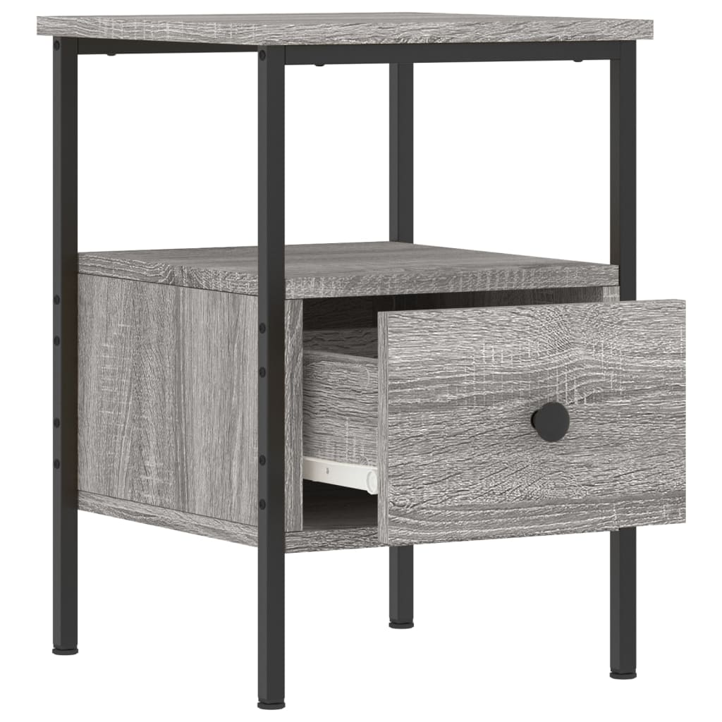 vidaXL Κομοδίνο Γκρι Sonoma 34 x 36 x 50 εκ. από Επεξεργασμένο Ξύλο
