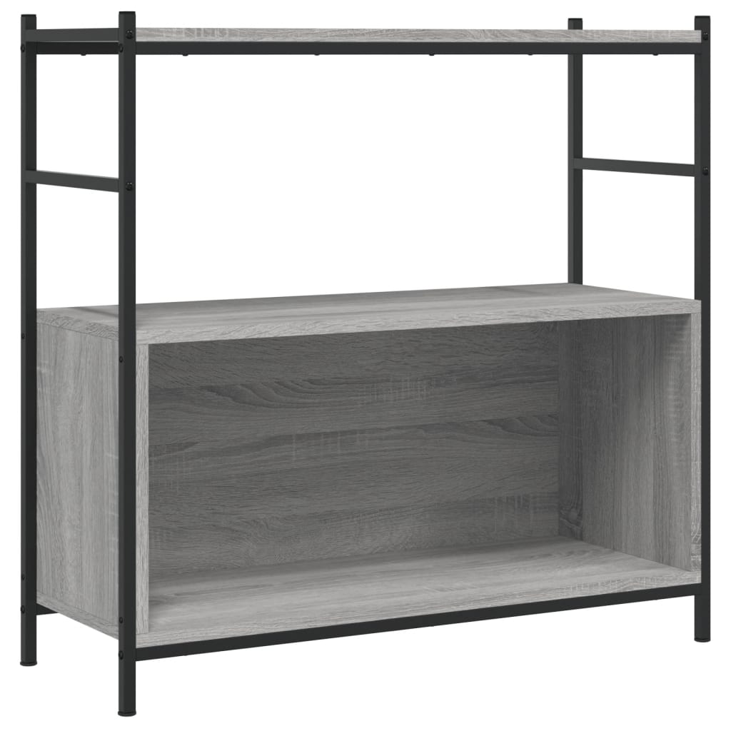 vidaXL Βιβλιοθήκη Γκρι Sonoma 80x30x78,5 εκ. από Επεξεργασμένο Ξύλο