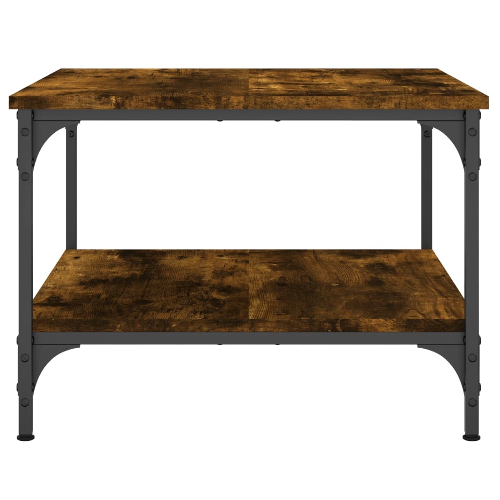 vidaXL Τραπεζάκι Σαλονιού Καπνιστή Δρυς 55 x 55 x 40 εκ. Επεξεργ. Ξύλο