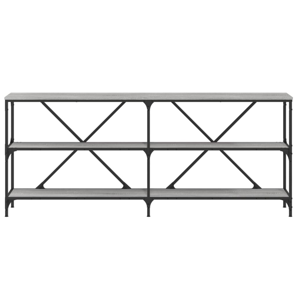 vidaXL Τραπέζι Κονσόλα Γκρι Sonoma 180x30x75 εκ. Επεξ. Ξύλο/Σίδηρος
