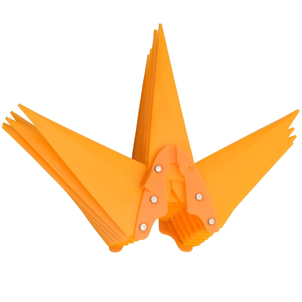 vidaXL Φωτιστικά Χριστ. με Ακίδες 3Τεμ LED Αναδιπλούμενα Κιτρίνα 57 εκ