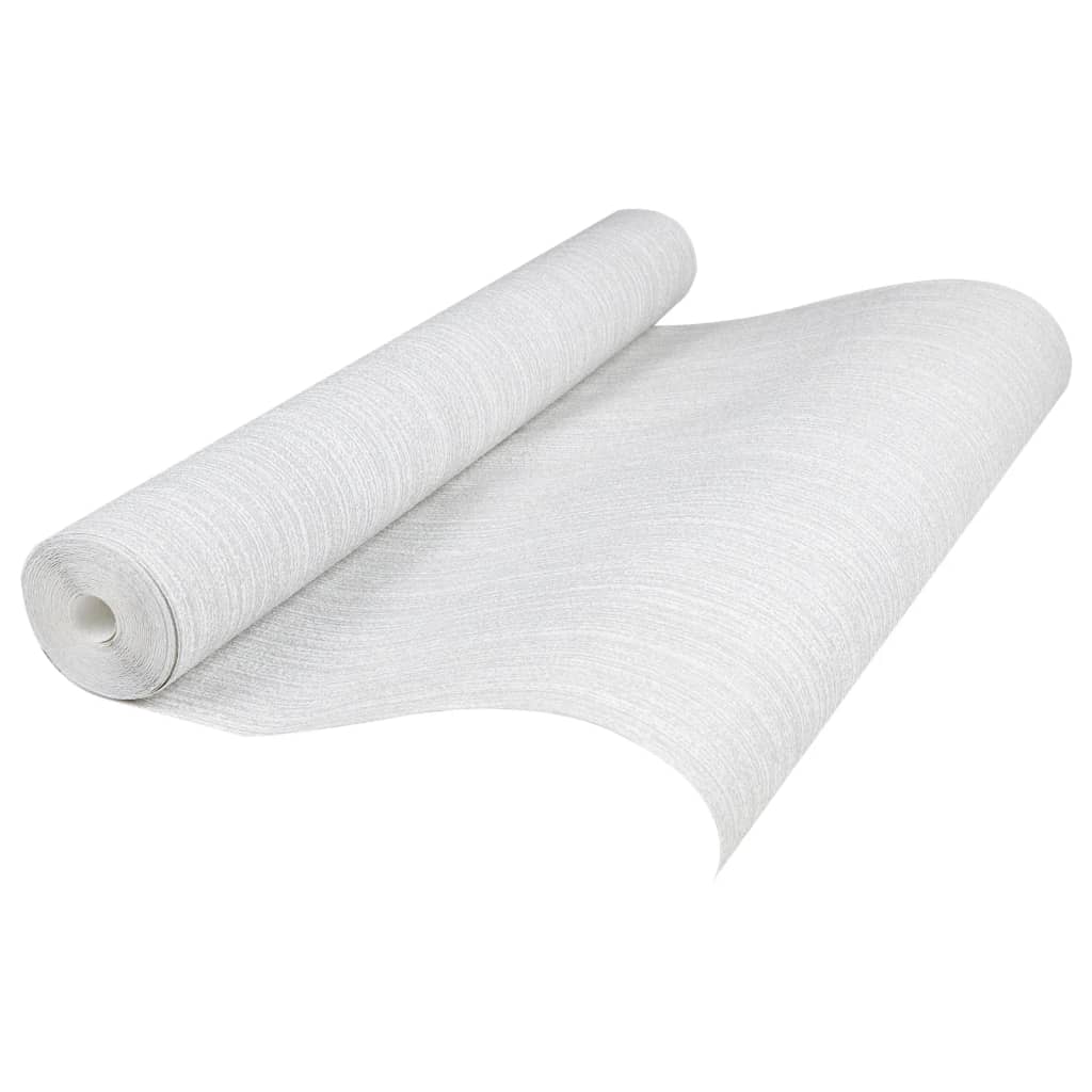 vidaXL Ταπετσαρία 3D Μονόχρωμη Γκρι 10x0,53μ Non-woven