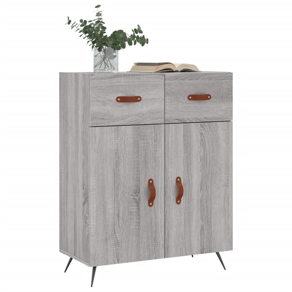 vidaXL Ντουλάπι Γκρι Sonoma 69,5 x 34 x 90 εκ. από Επεξεργασμένο Ξύλο