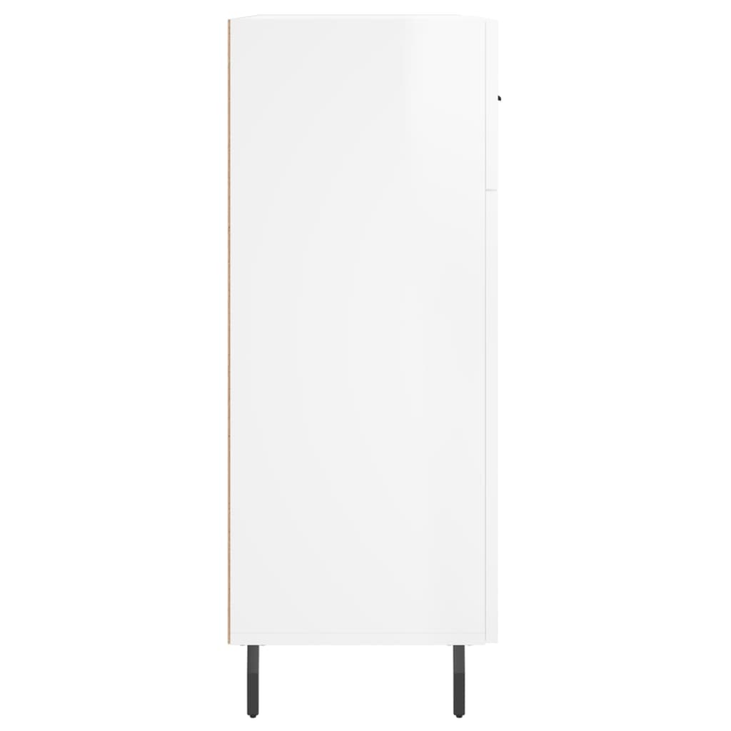 vidaXL Ντουλάπι Γυαλιστερό Λευκό 69,5x34x90 εκ. Επεξεργασμένο Ξύλο