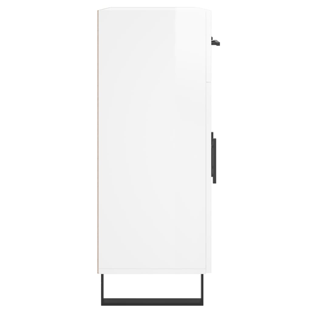 vidaXL Ντουλάπι Γυαλιστερό Λευκό 69,5x34x90 εκ. Επεξεργασμένο Ξύλο