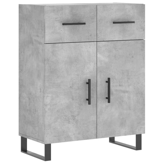 vidaXL Ντουλάπι Γκρι Σκυροδέματος 69,5x34x90 εκ. Επεξεργασμένο Ξύλο