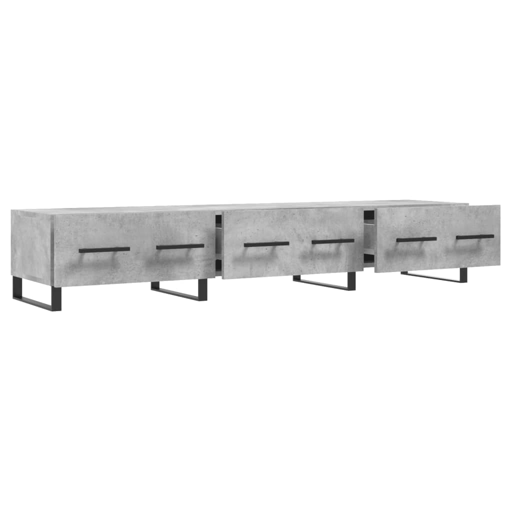 vidaXL Έπιπλο Τηλεόρασης Γκρι Σκυροδέματος 150x36x30 εκ. Επεξ. Ξύλο