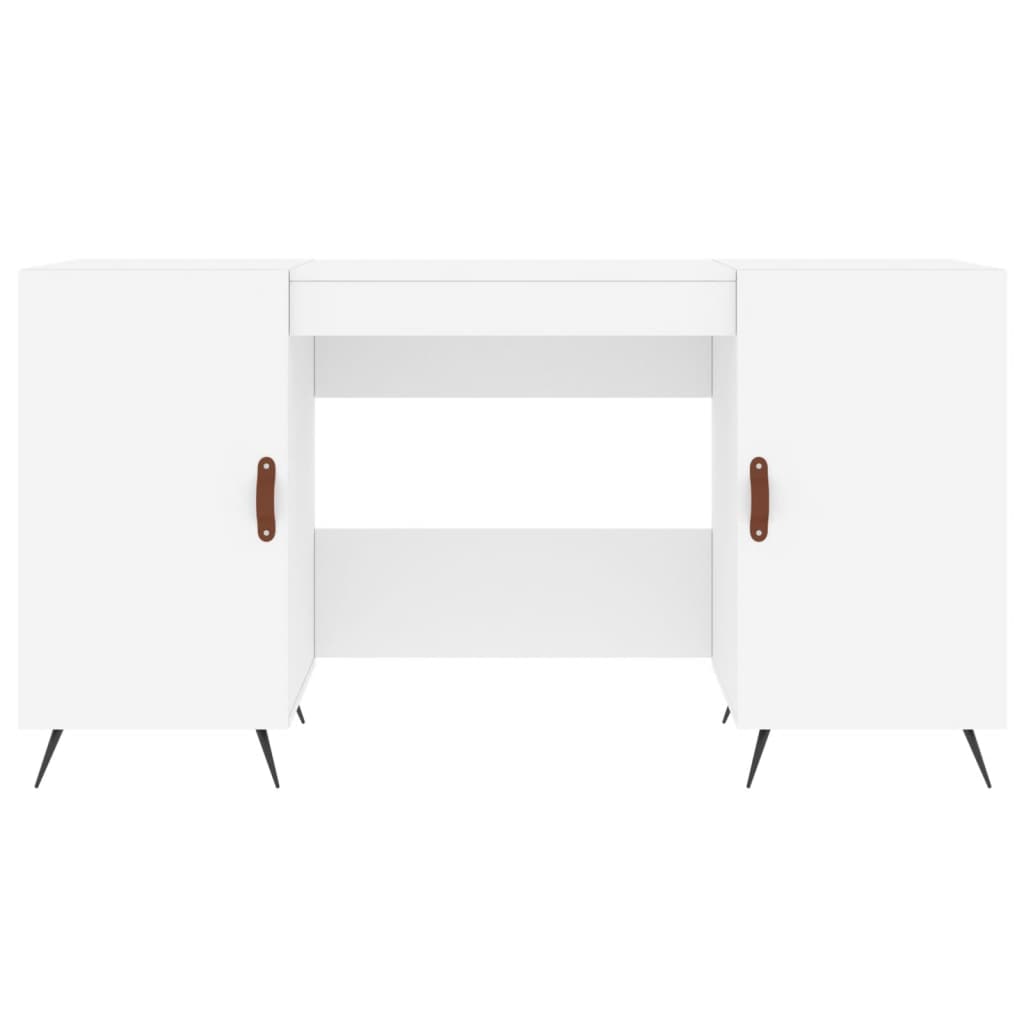 vidaXL Γραφείο Λευκό 140 x 50 x 75 εκ. από Επεξεργασμένο Ξύλο