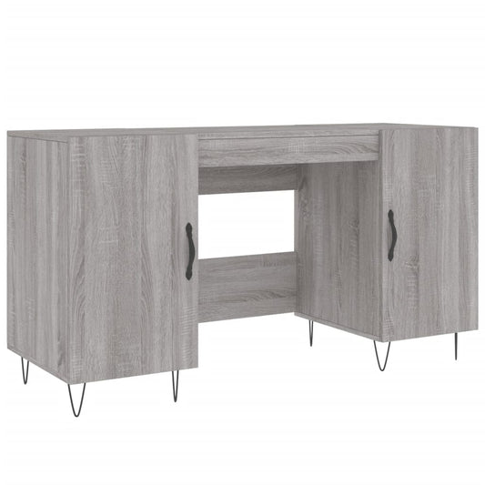 vidaXL Γραφείο Γκρι Sonoma 140 x 50 x 75 εκ. από Επεξεργασμένο Ξύλο