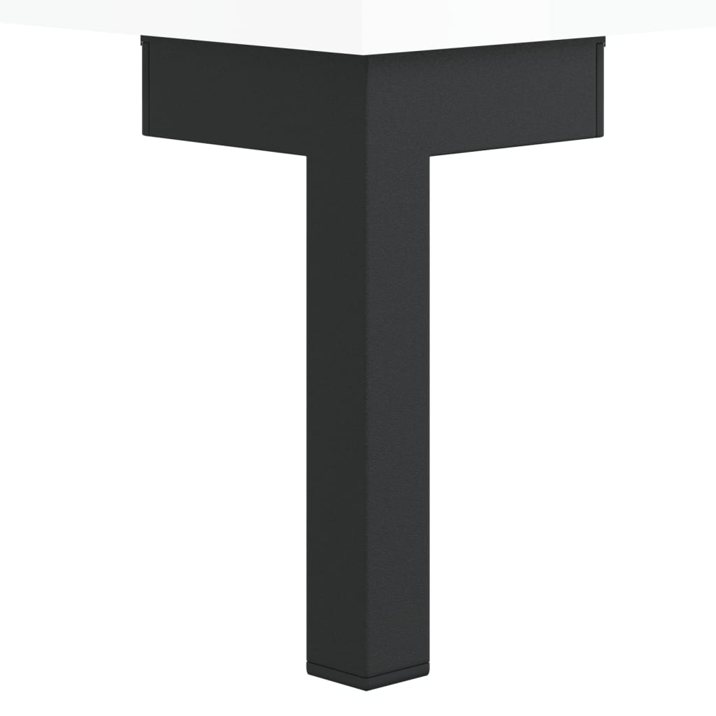 vidaXL Γραφείο Γυαλιστερό Λευκό 140x50x75 εκ. Επεξεργασμένο Ξύλο