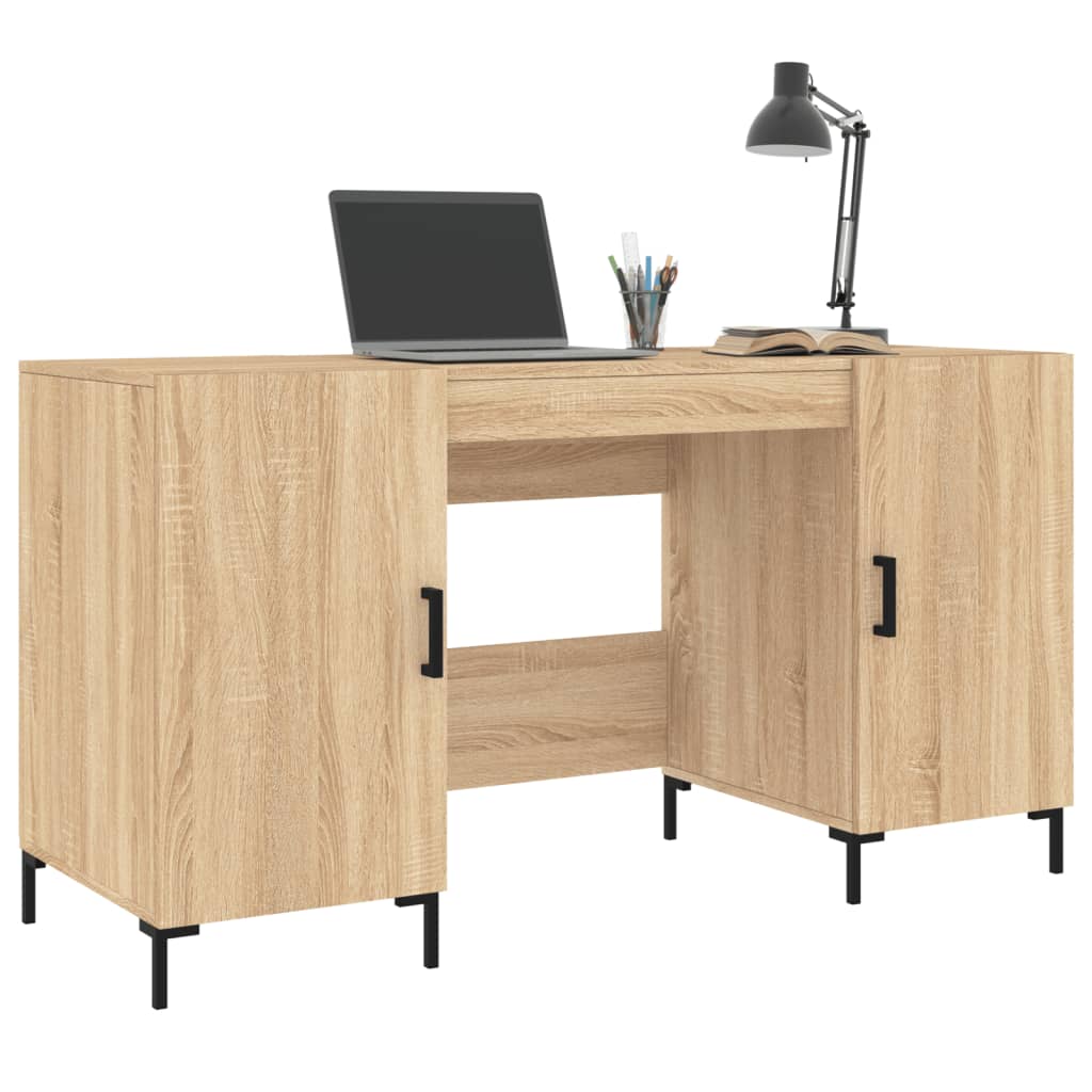 vidaXL Γραφείο Sonoma Δρυς 140 x 50 x 75 εκ. από Επεξεργασμένο Ξύλο