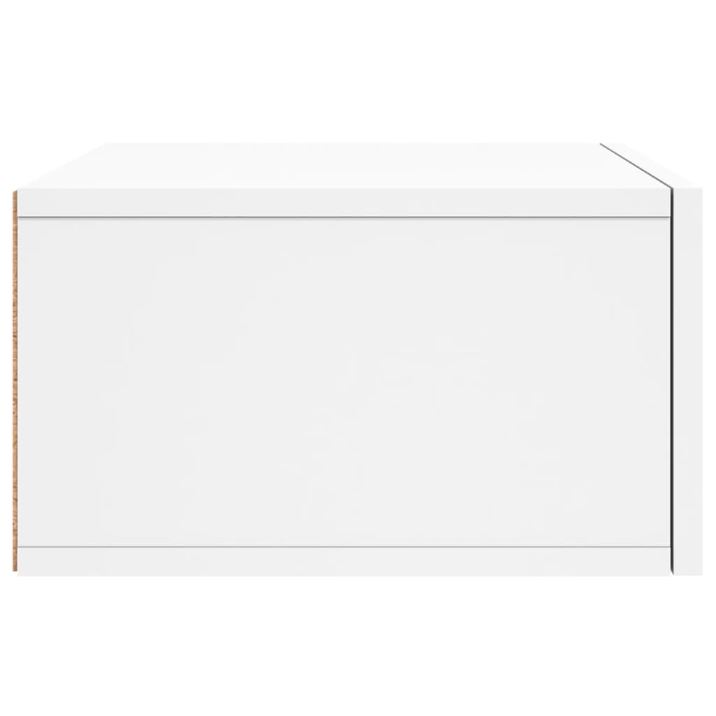 vidaXL Κομοδίνο Επιτοίχιο Λευκά 35 x 35 x 20 εκ.