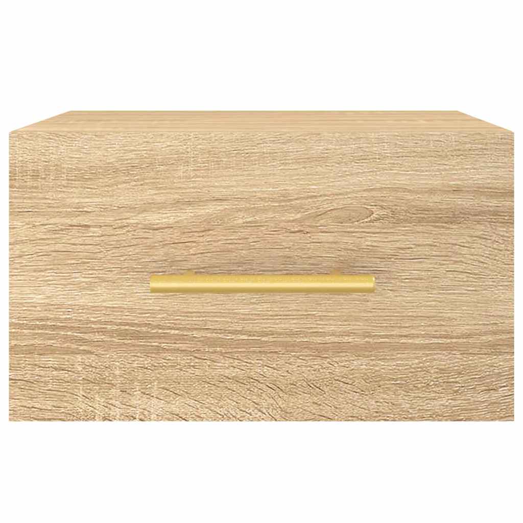 vidaXL Κομοδίνα Επιτοίχια 2 τεμ. Sonoma Δρυς 35 x 35 x 20 εκ.