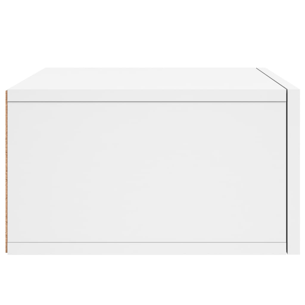 vidaXL Κομοδίνο Επιτοίχιο Λευκά 35 x 35 x 20 εκ.