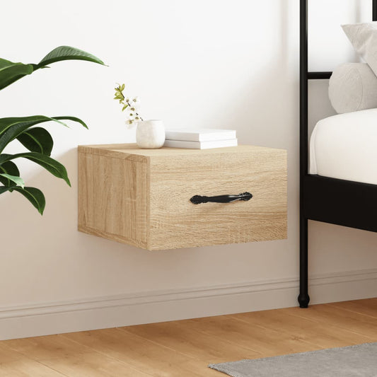 vidaXL Κομοδίνα Επιτοίχια Sonoma Δρυς 35 x 35 x 20 εκ.