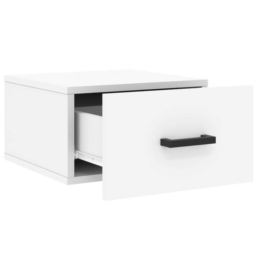 vidaXL Κομοδίνο Επιτοίχιο Λευκά 35 x 35 x 20 εκ.