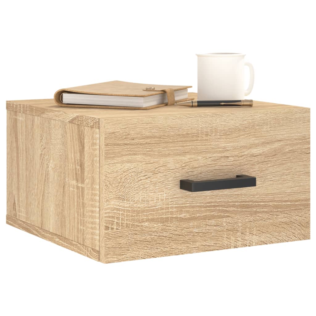 vidaXL Κομοδίνα Επιτοίχια Sonoma Δρυς 35 x 35 x 20 εκ.
