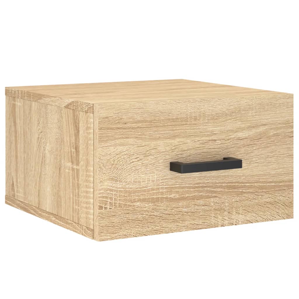 vidaXL Κομοδίνα Επιτοίχια 2 τεμ. Sonoma Δρυς 35 x 35 x 20 εκ.
