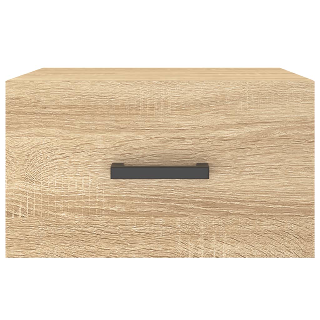 vidaXL Κομοδίνα Επιτοίχια 2 τεμ. Sonoma Δρυς 35 x 35 x 20 εκ.